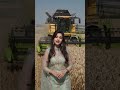 🌾 “Amazing Wheat Harvesting Machine Explained by a Girl!”