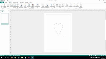 Microsoft Publisher 2013 insert shapes Pt1