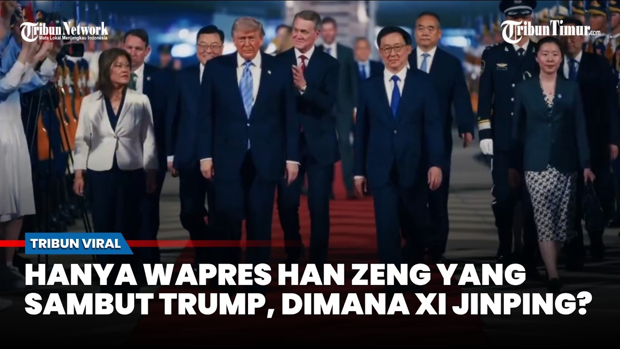 Hanya Wapres dan Tak Disambut Xi Jinping saat Donald Trump Tiba di China