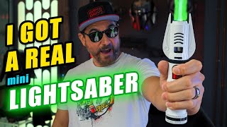 Check Out This REAL Mini LIGHTSABER From The Hacksmith!