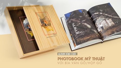 Photobook Cưới Tạp Chí Bìa Vân Gỗ
