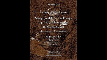 Beethoven – String Quartet No.1 in F Major, I. Allegro (for Saxophone Quartet)