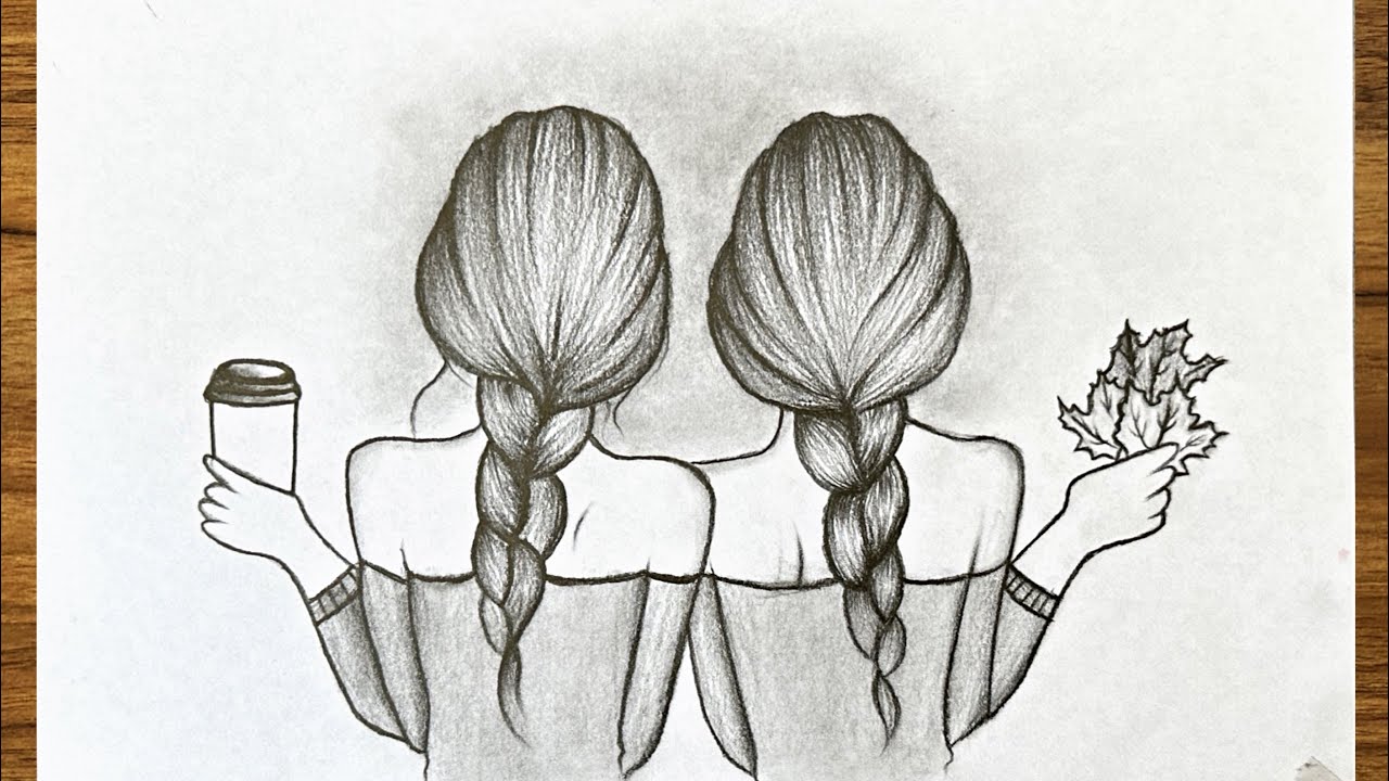 Create Your Own Best Friend Drawing Change Hair Cute BFF  Etsy India