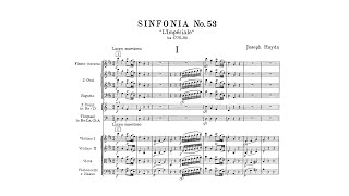 Haydn: Symphony No. 53 in D major L'Impériale (with Score)