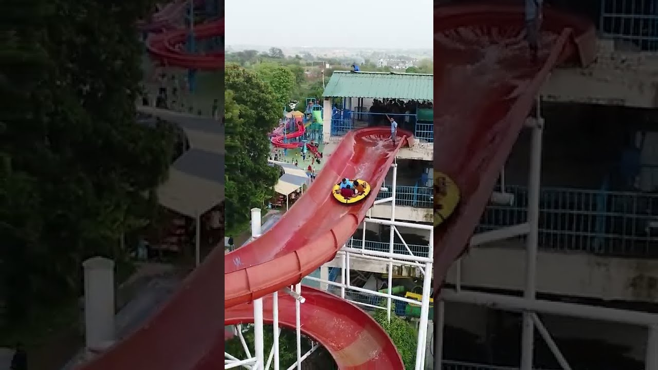 Water Slide at Funcity Amusement and Water Park, Chandigarh, Punjab