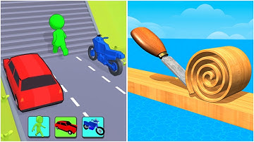 Shape-shifting vs Spiral Roll | Android iOS Mobile Gameplay Walkthrough