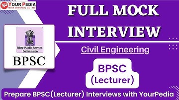 BPSC Civil Lecturer Full Mock Interview | Prepare Any kind of interviews with YourPedia