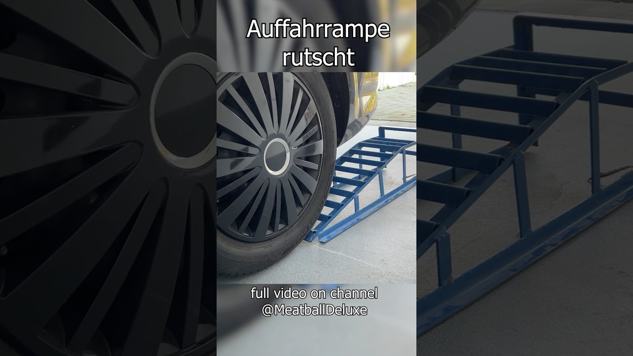 Auffahrrampen rutschen - Schnelle Lösung 