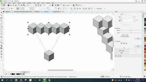 CorelDraw Tips & Tricks Stacked Blocks 3D look PART 4