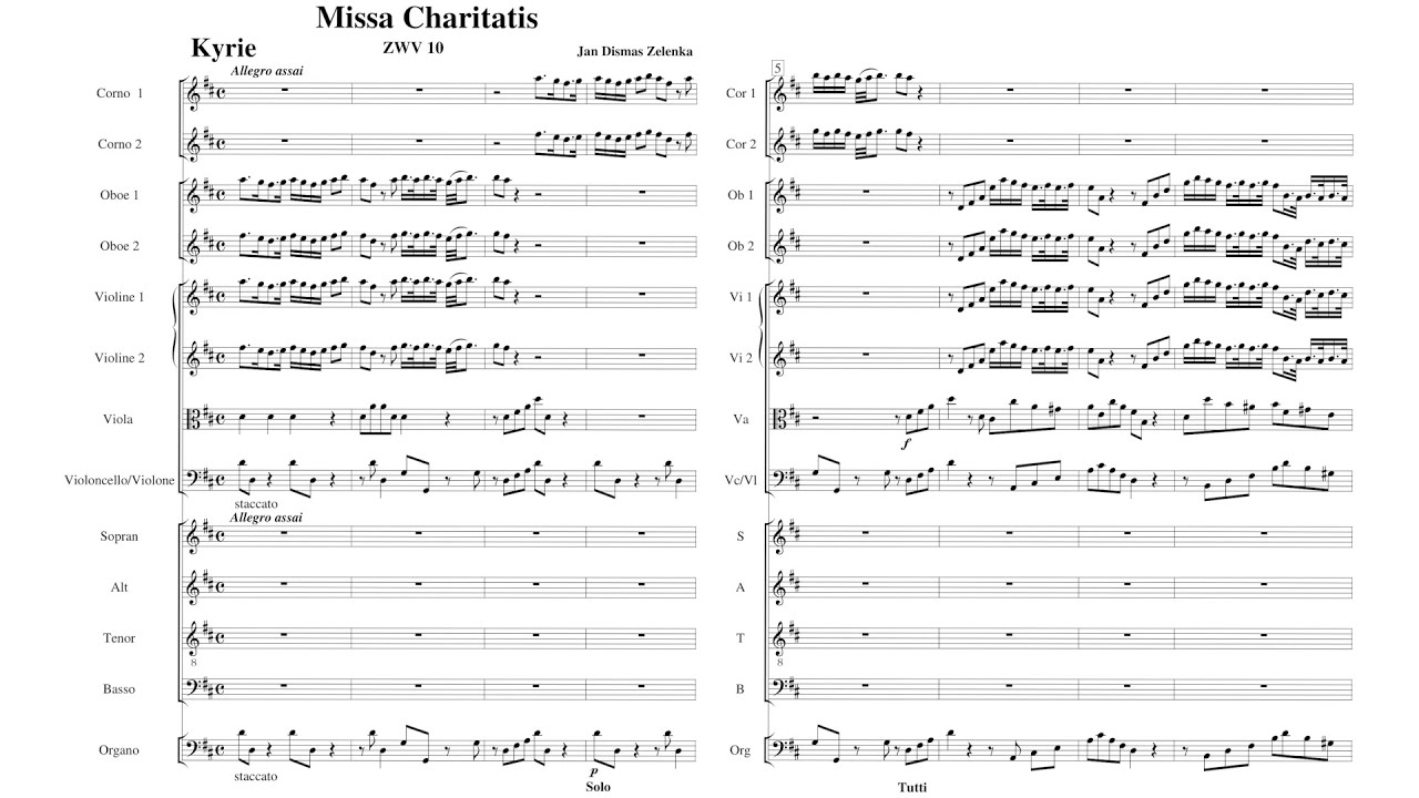 Zelenka - Missa Charitatis, ZWV 10