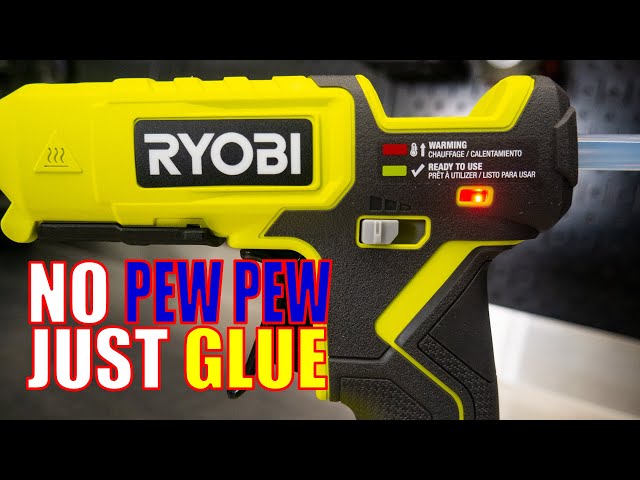 Ryobi One+ 18V Cordless Dual Temperature Glue Gun Kit with 2.0 Ah Battery and 18V Lithium-Ion Charger