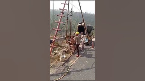 Cylax Machine drilling for bridge , Geotechnical investigation .