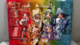 ASMR RAINBOW HIGH MERRY CHRISTMAS ADVENSCALEDAR UNBOXING ODDLY SATISFYING VIDEO 2025