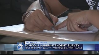 DOE survey outlines desirable characteristics for new schools superintendent