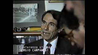 Play video: Conferenza stampa fiume di Sergio Carpanesi 1990