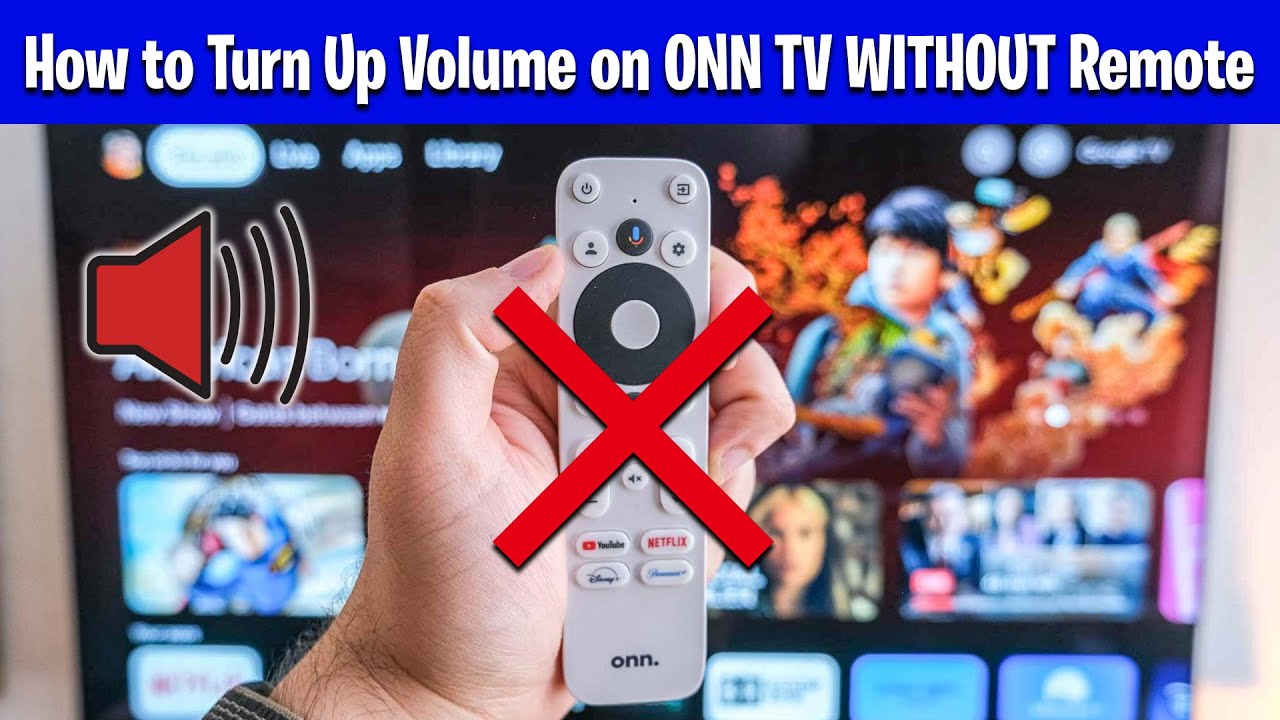 How to Turn Up Volume on ONN TV WITHOUT Remote (+ Change Volume)