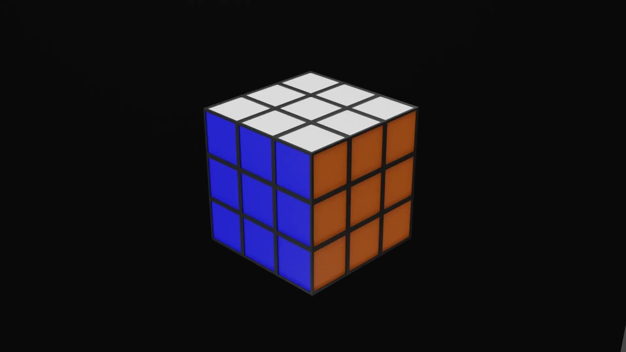 Blender Rubix Cube Animation (With Sound Effects)
