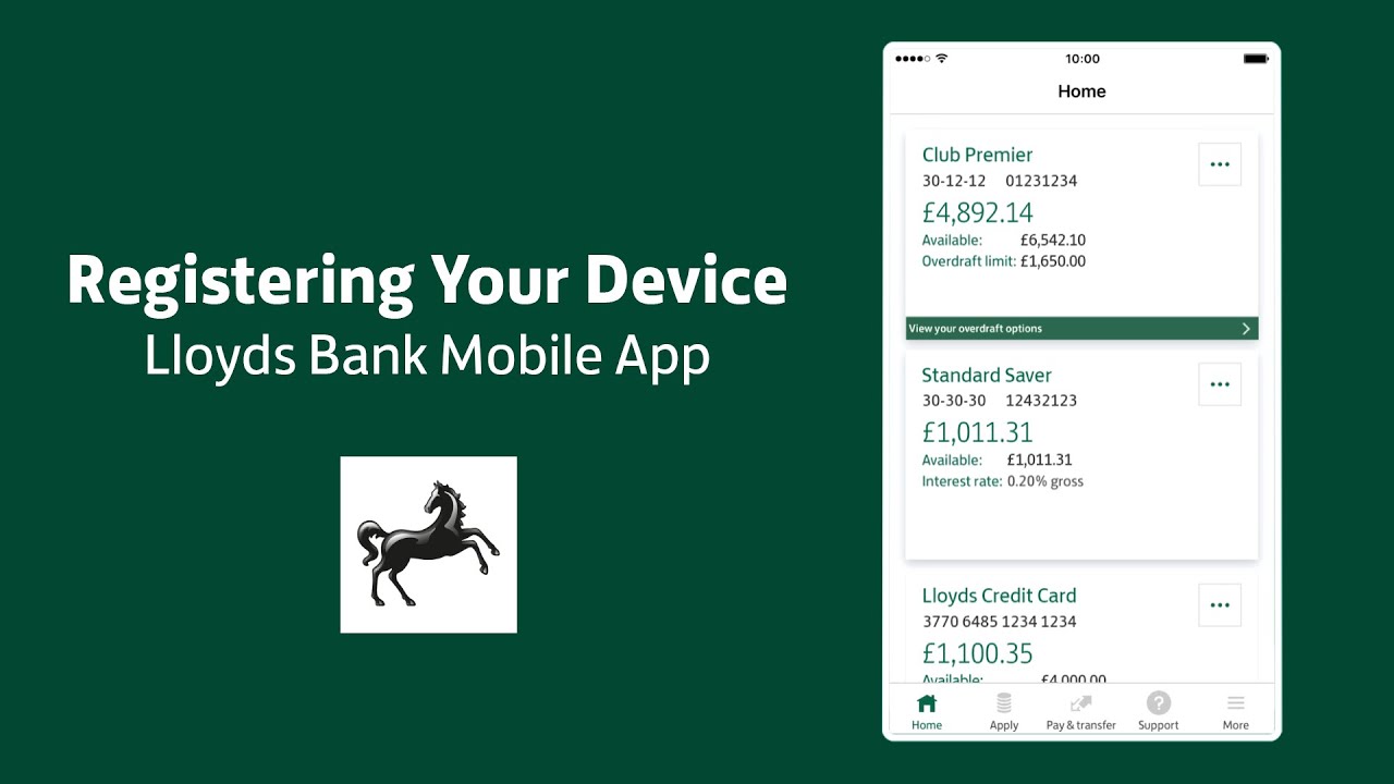 Lloyds Bank Mobile Banking App Device Registration Guide YouTube