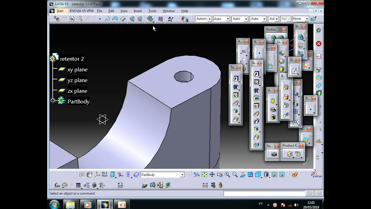CATIA V5R20 Corrigindo resolução e performance software - YouTube