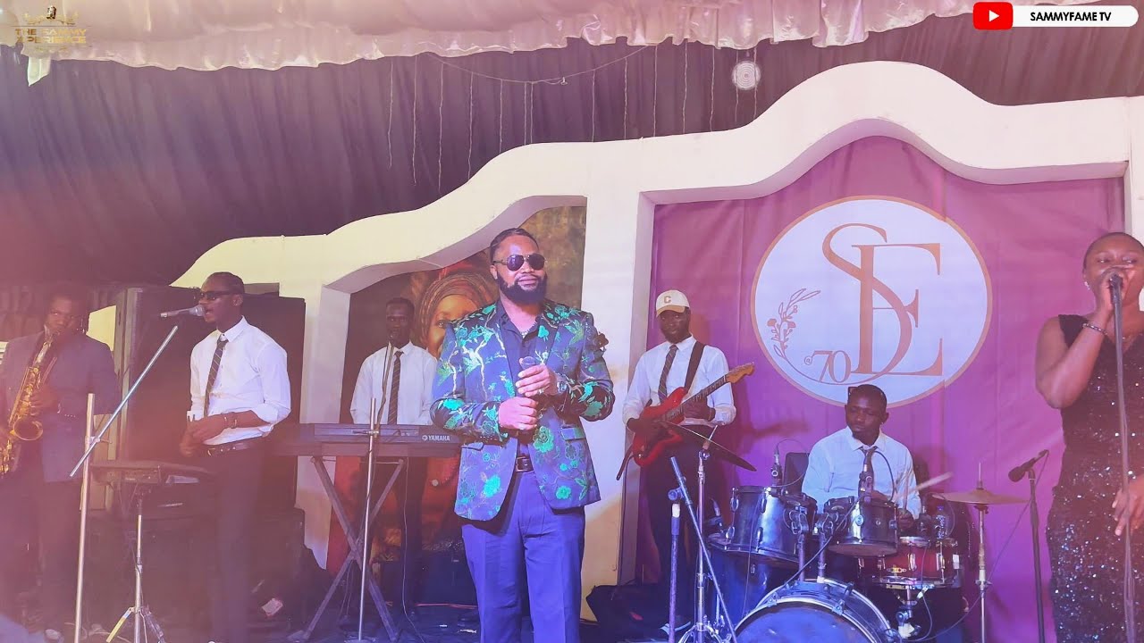 EXCELLENT PERFORMANCE FROM SAMMY AND HIS BAND FOR MR & MRS ADELEKE @70.