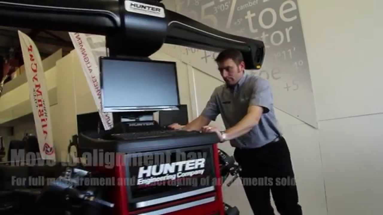 td align  2022  Wheel alignment bay flexibility with Hunter Elite TD CM