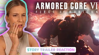 Armored Core NEWBIE REACTS TO Armored Core VI Fires Of Rubicon STORY TRAILER - AMAZING but Confusing