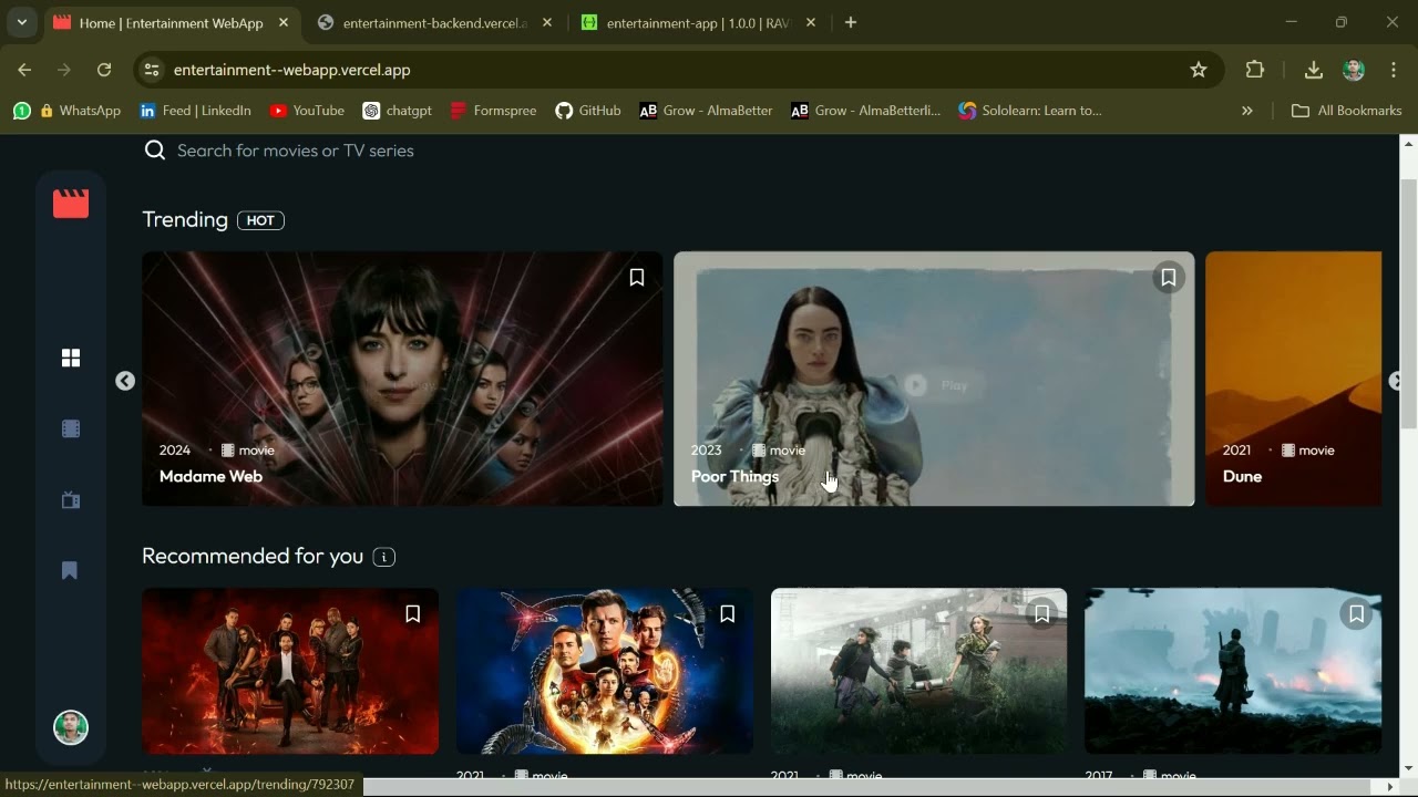 Building a Entertainment App