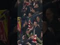 The moment Arsenal’s away end erupted after Man City’s draw vs Nottingham Forest was confirmed 🎚️🎉