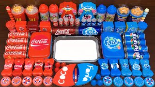 Cocacola Vs Fanta Slime Mixing Random Into Glossy Slime Satisfying Slime