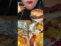 ASMR EATING MAGGI NOODLES,ALOO TIKKI BURGER,PANEER ROLL,DAHI KACHORI