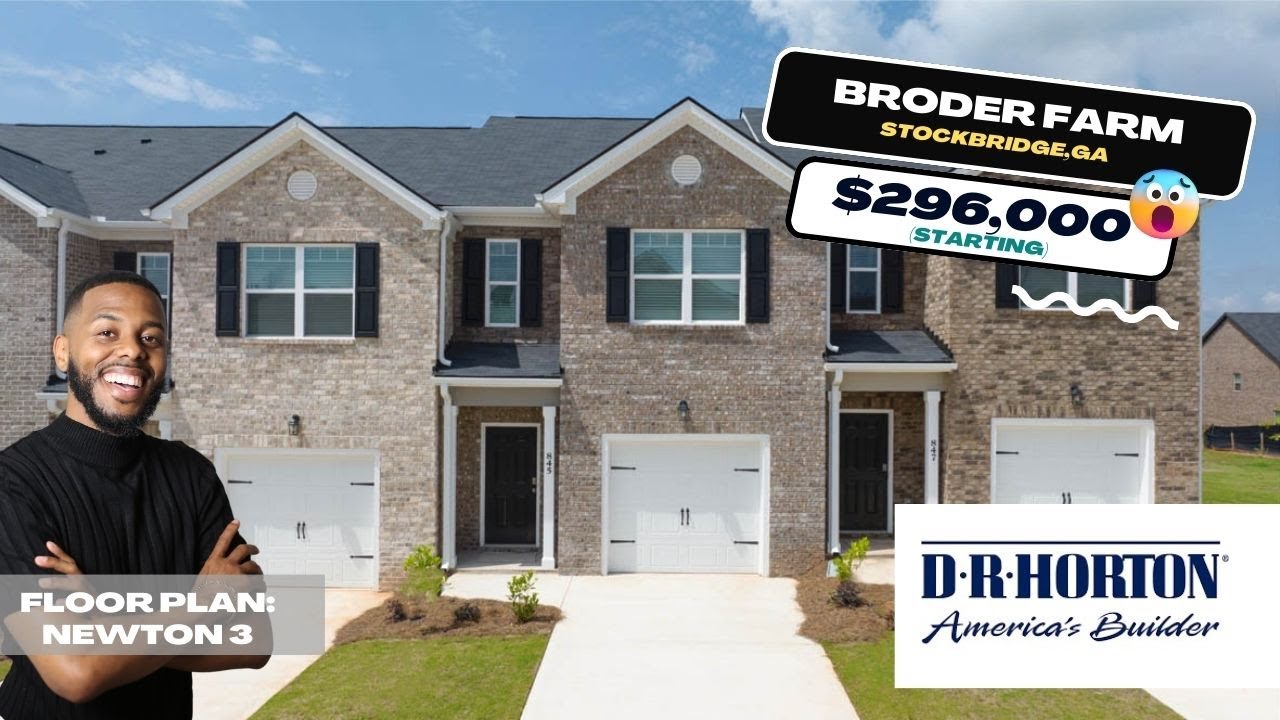 Full Tour Brand New Townhomes in Stockbridge, GA Broder Farm