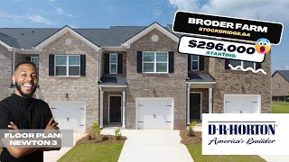 Full Tour | Brand New Townhomes in Stockbridge, GA | Broder Farm [Newton 3 Plan]