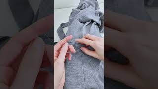 I used top stitching thread to create the belt loops for my cardigan. Enjoy this mini tutorial 🪡
