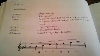 Türk Muisi Dersleri... Ders7... Basit Makamlarbuselik Makamı...
