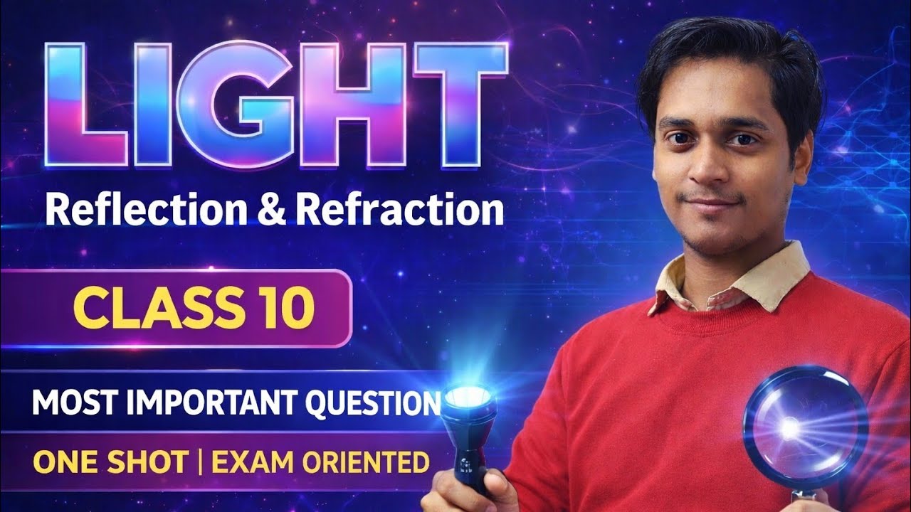 Class 10 Science | Light Reflection & Refraction | Most Important Questions 2026 Board Exam