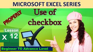Checkbox Use Properly In Excel Ll Microsoft Excel Series Ll Checkbox For List And Formula