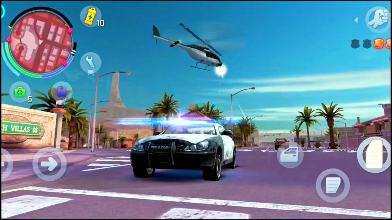 Action with master blaster on road of city near river Gangstar Vegas new gameplay
