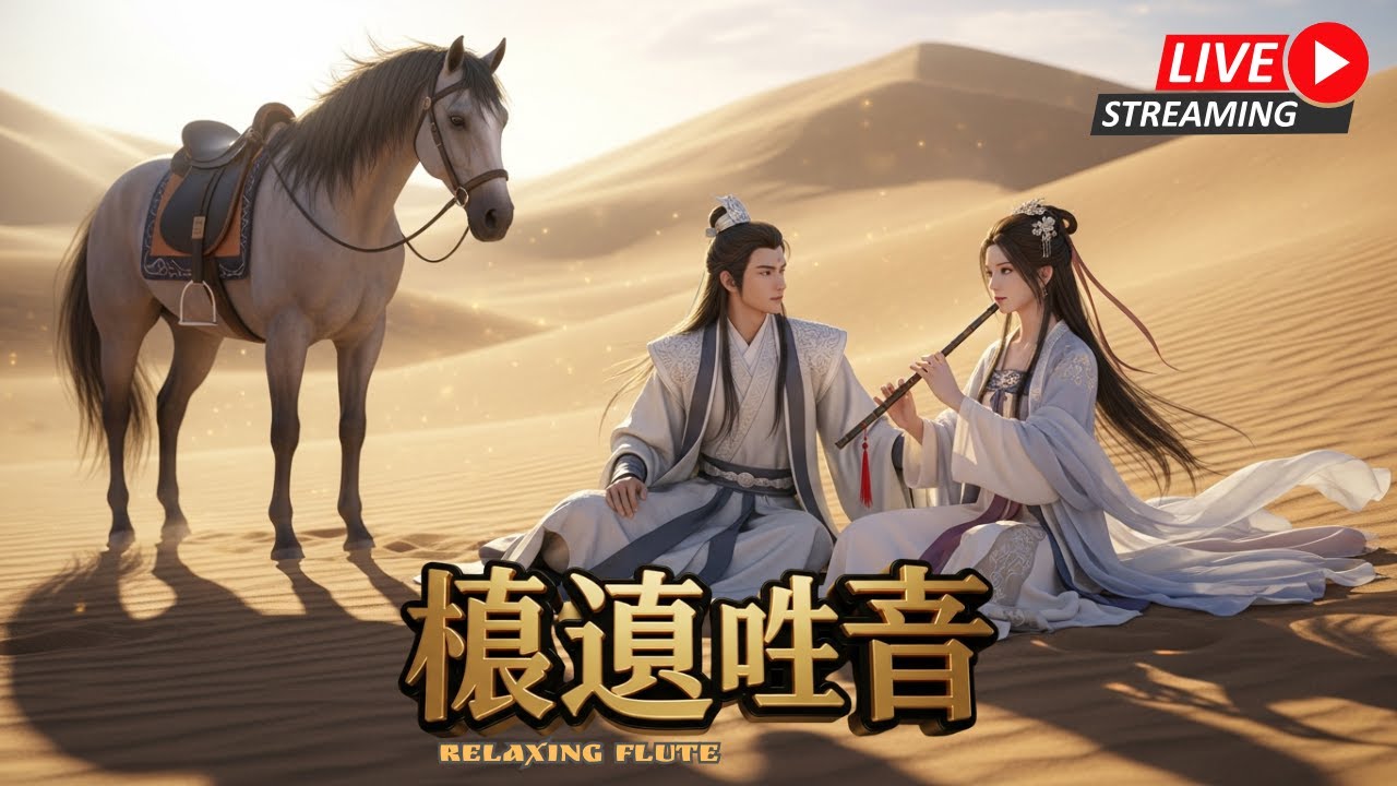 Pure Tranquility 纯净静心 • Live Relaxing Flute Instrumental for Meditation & Sleep