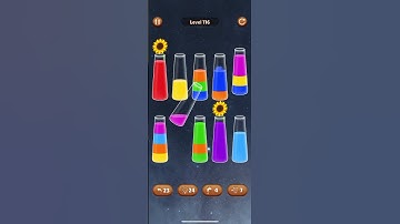 116 lvl color water sort game #colorwatergame #asmr #games #gameout