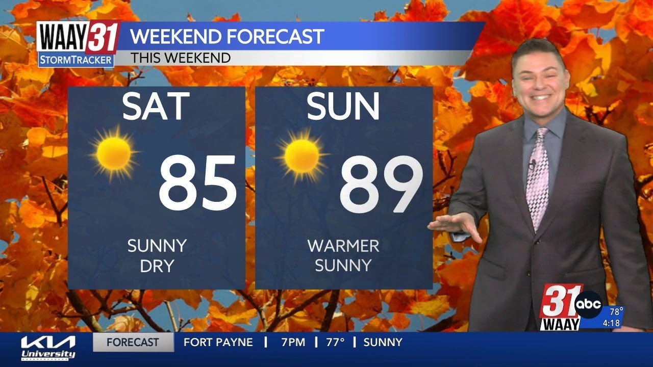 Warm weekend ahead! Jeff's Thursday afternoon weather update 10/10/2024 ...