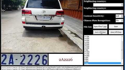 Cambodia Thailand number plate recognition system LPR HD camera car parking system