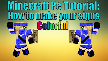 Minecraft Pe: How to add colored text on signs