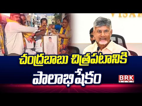 చంద్రబాబు చిత్రపటానికి పాలాభిషేకం | Women Performs Palabhishekam To TDP Chief Chandrababu ... - TV9