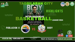 SAULOG INTER-BARANGAY SENIORS | BOOY vs POBLACION 2 | FULL HIGHLIGHTS