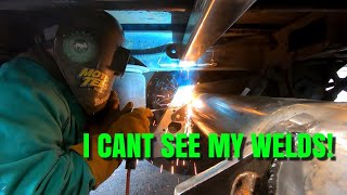 WELDING IN TIGHT SPACES ON A STEP DECK TRAILER  MOBILE WELDING