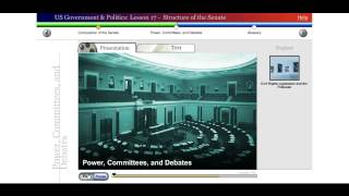 Saylor POLSC231: US Government & Politics: Lesson 17 - Structure of the Senate