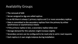 Introduction to Availability Groups Step by Step Guide Part 1