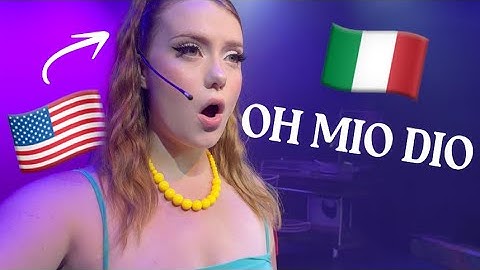 I did a musical in Italy to learn Italian