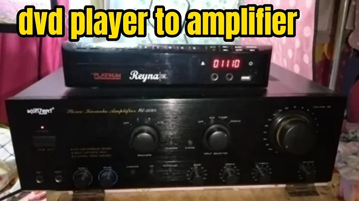 dvd player to amplifier connection tips and idea for beginners ershiel vlogs