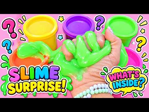 SLIME SURPRISE! 🌈 What’s Inside? Satisfying Slime Fun